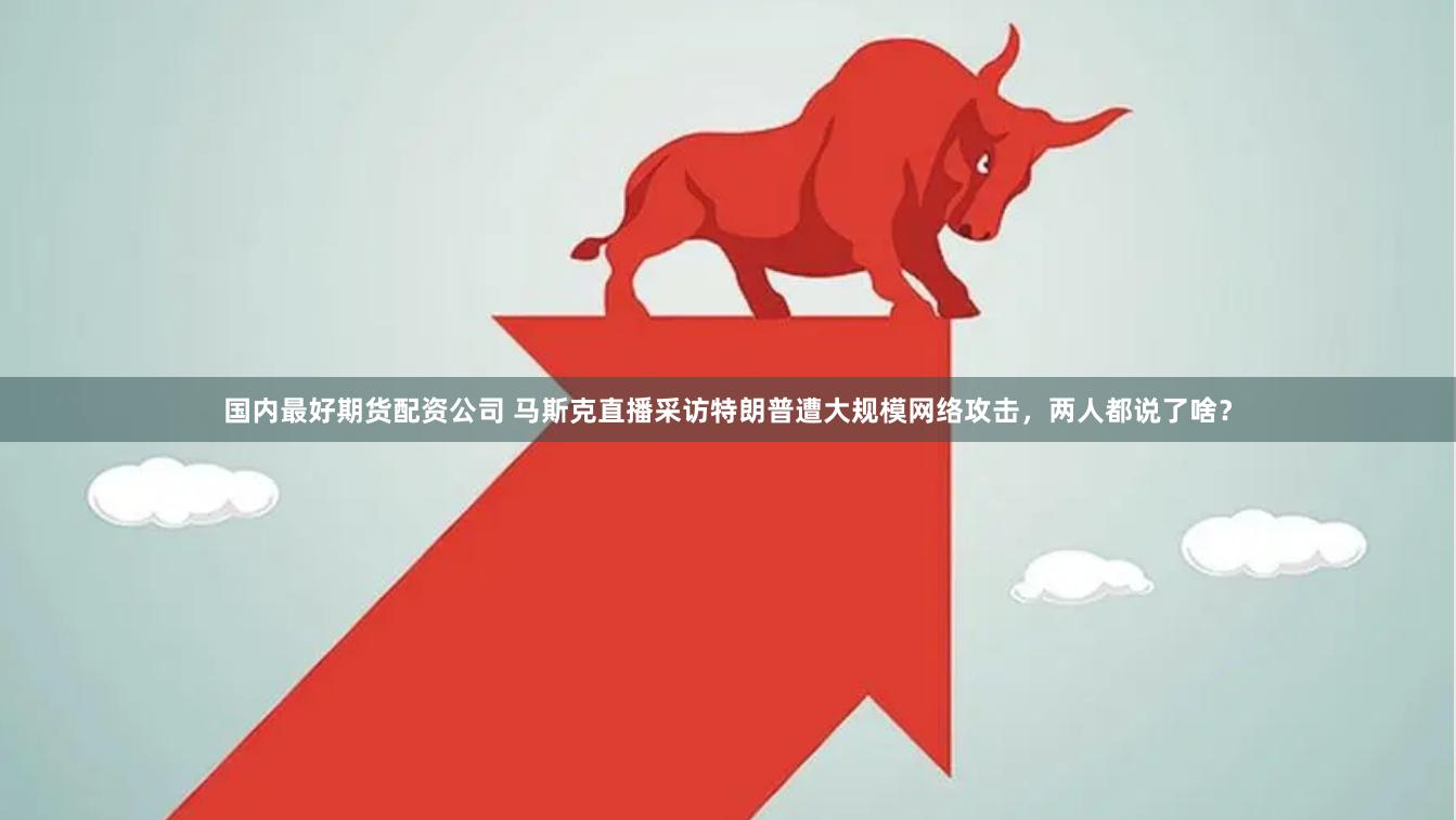 国内最好期货配资公司 马斯克直播采访特朗普遭大规模网络攻击，两人都说了啥？